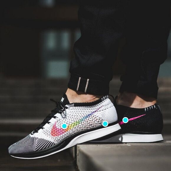 Nike Flyknit Racer Be True White Multi Color Black 902366-100 Mens 8 US 41 EUR main image 5